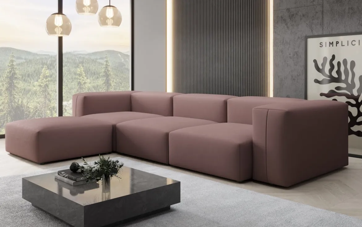 Designer Ecksofa Snug in Stoff