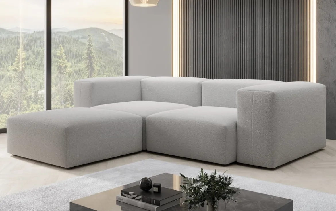 Designer Ecksofa Snug Mini in Bouclé