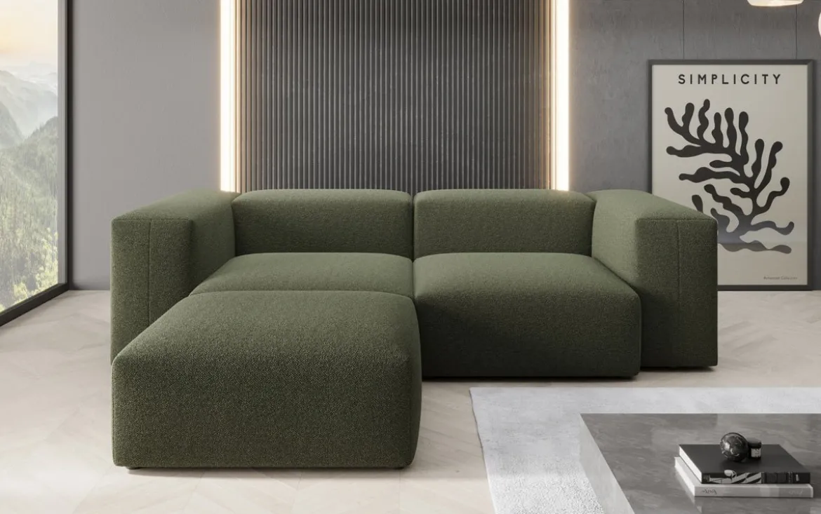 Designer Ecksofa Snug Mini in Bouclé