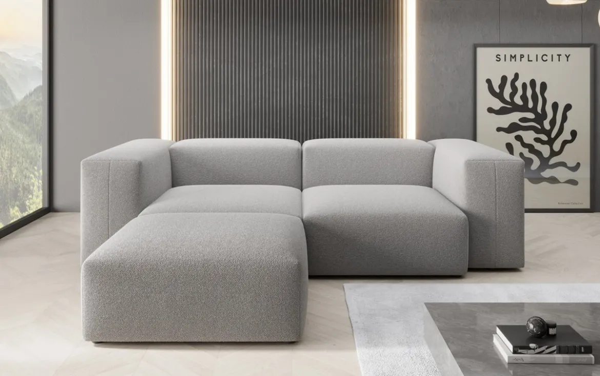 Designer Ecksofa Snug Mini in Bouclé