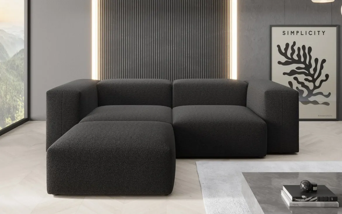 Designer Ecksofa Snug Mini in Bouclé