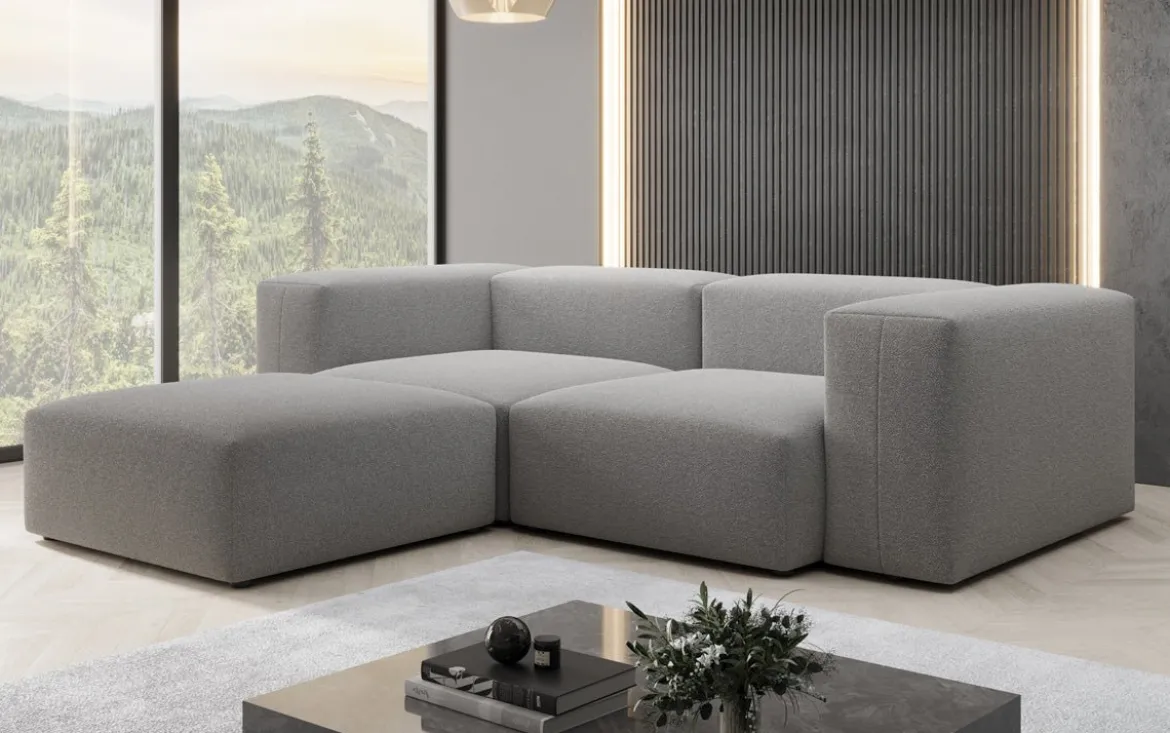 Designer Ecksofa Snug Mini in Bouclé