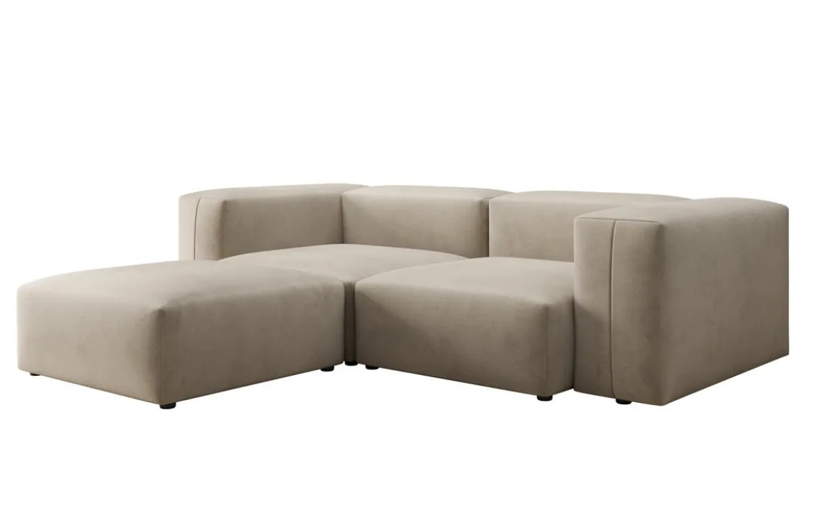 Designer Ecksofa Snug Mini in Samt