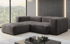 Designer Ecksofa Snug Mini in Samt