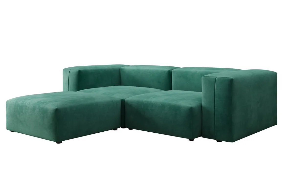 Designer Ecksofa Snug Mini in Samt