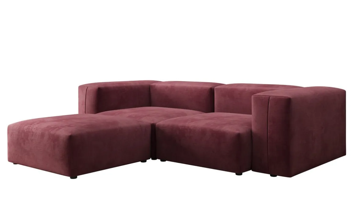 Designer Ecksofa Snug Mini in Samt