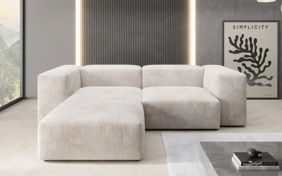 Designer Ecksofa Snug Mini in Cord