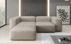Designer Ecksofa Snug Mini in Echtleder