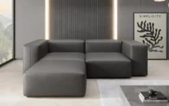 Designer Ecksofa Snug Mini in Echtleder