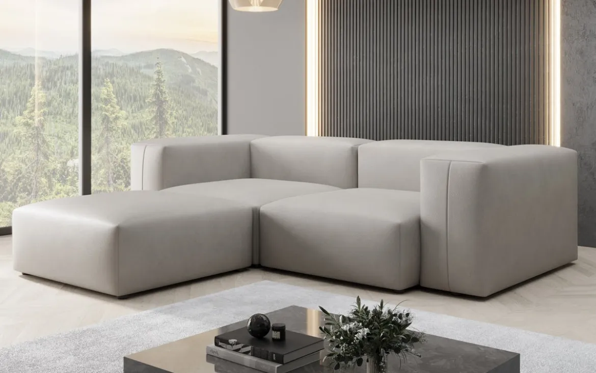 Designer Ecksofa Snug Mini in Echtleder