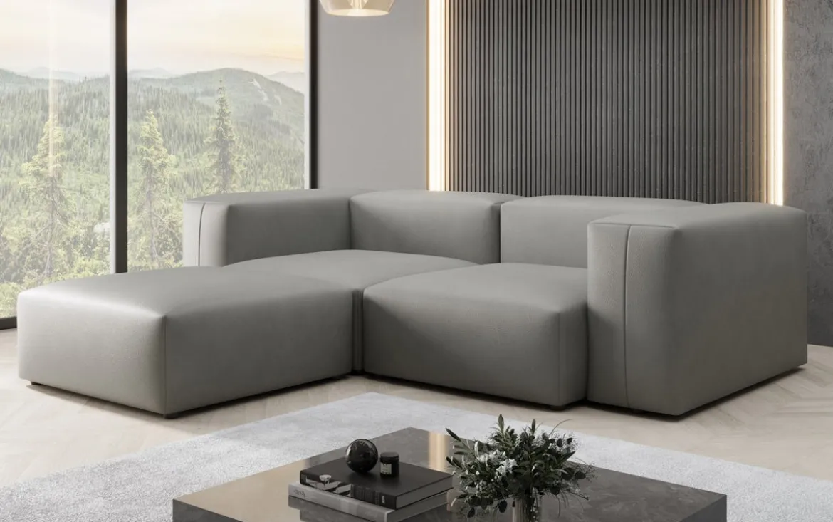 Designer Ecksofa Snug Mini in Echtleder
