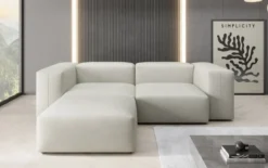 Designer Ecksofa Snug Mini in Echtleder