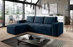 Designer Ecksofa Solaris mit Schlaffunktion und Stauraum