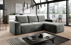 Designer Ecksofa Solaris mit Schlaffunktion und Stauraum