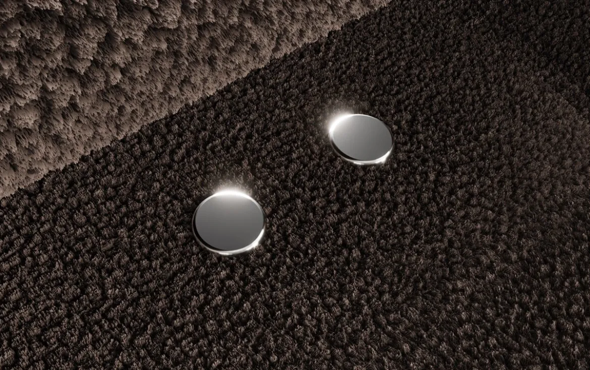 Designer Ecksofa Sydney Bouclé mit elektrischer Schlaffunktion