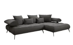 Designer Ecksofa Sydney II Bouclé mit elektrischer Schlaffunktion