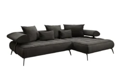 Designer Ecksofa Sydney II Samt mit elektrischer Schlaffunktion