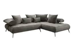 Designer Ecksofa Sydney Samt mit elektrischer Schlaffunktion