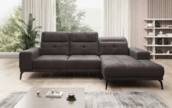 Designer Ecksofa Terina inkl. Beistellhocker
