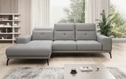 Designer Ecksofa Terina inkl. Beistellhocker