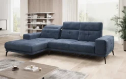 Designer Ecksofa Terina inkl. Beistellhocker