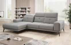 Designer Ecksofa Terina inkl. Beistellhocker