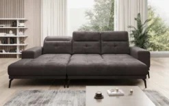 Designer Ecksofa Terina inkl. Beistellhocker