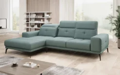 Designer Ecksofa Terina inkl. Beistellhocker