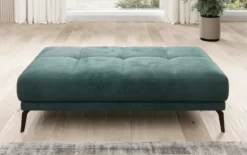 Designer Ecksofa Terina inkl. Beistellhocker