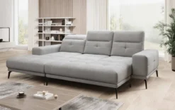 Designer Ecksofa Terina inkl. Beistellhocker