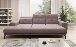 Designer Ecksofa Terina inkl. Beistellhocker