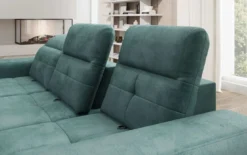 Designer Ecksofa Terina inkl. Beistellhocker