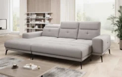Designer Ecksofa Terina inkl. Beistellhocker