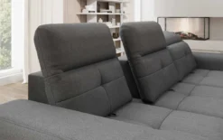 Designer Ecksofa Terina inkl. Beistellhocker