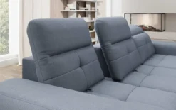 Designer Ecksofa Terina inkl. Beistellhocker