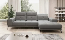 Designer Ecksofa Terina inkl. Beistellhocker