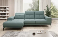 Designer Ecksofa Terina inkl. Beistellhocker