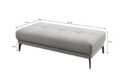 Designer Ecksofa Terina inkl. Beistellhocker