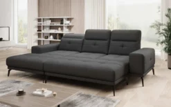 Designer Ecksofa Terina inkl. Beistellhocker