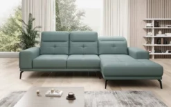 Designer Ecksofa Terina inkl. Beistellhocker