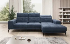Designer Ecksofa Terina inkl. Beistellhocker
