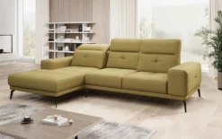 Designer Ecksofa Terina inkl. Beistellhocker