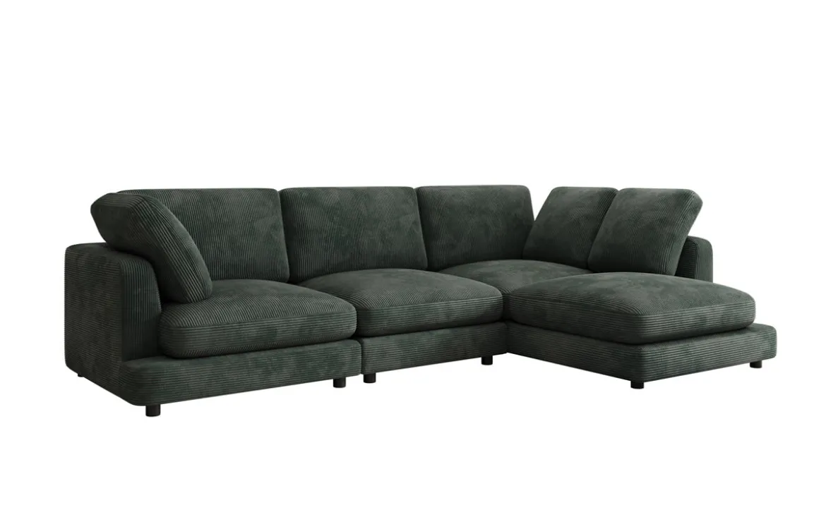 Designer Ecksofa Thalessa in Cord