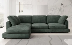 Designer Ecksofa Thalessa in Cord