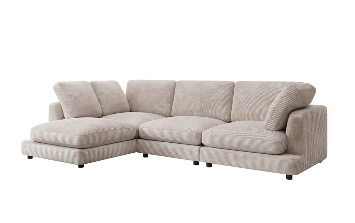 Designer Ecksofa Thalessa in Cord