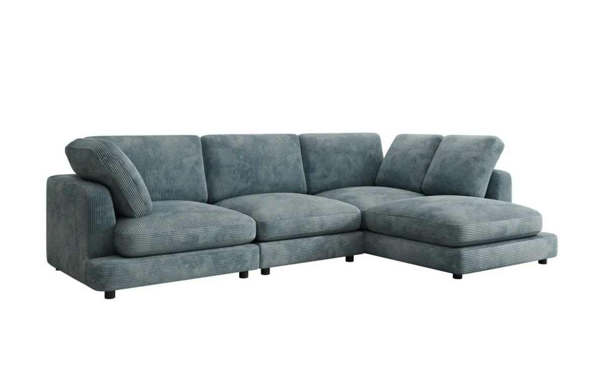 Designer Ecksofa Thalessa in Cord