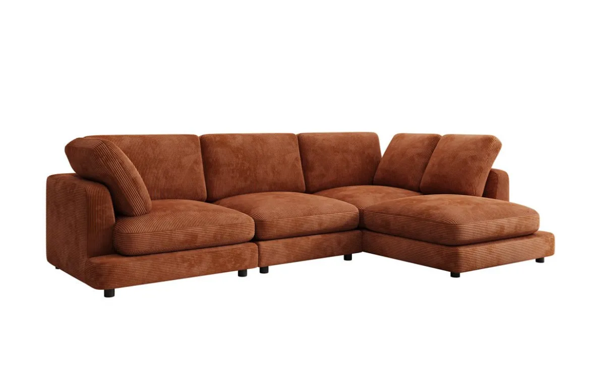 Designer Ecksofa Thalessa in Cord