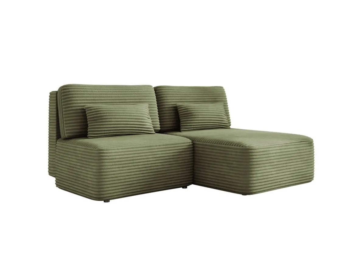 Designer Ecksofa Tilia Cord mit Schlaffunktion und Stauraum