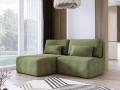 Designer Ecksofa Tilia Cord mit Schlaffunktion und Stauraum