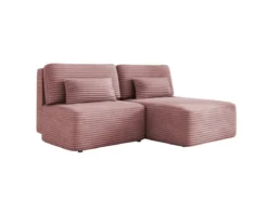 Designer Ecksofa Tilia Cord mit Schlaffunktion und Stauraum